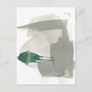 Earthy Gestures - Grey and Green Postcard