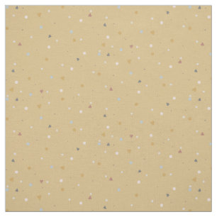 Earthy Gold Grey Muted Hearts n Dots Baby Nursery Fabric