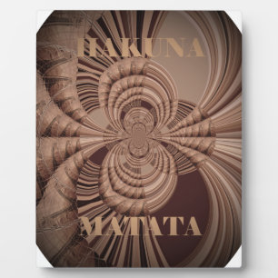 Earthy Hakuna Matata Art Print Plaque