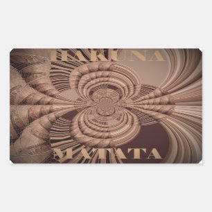 Earthy Hakuna Matata Art Print Rectangular Sticker