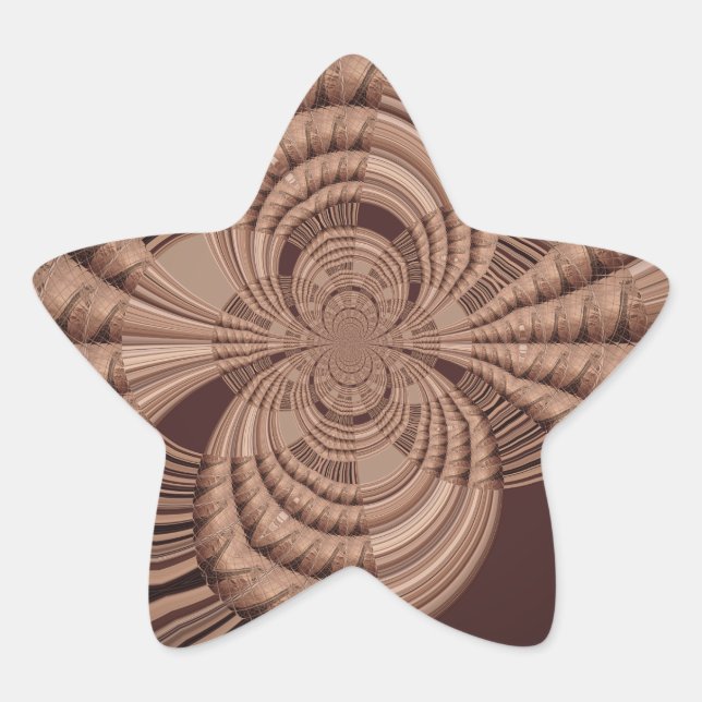 Earthy Hakuna Matata Art Print Star Sticker (Front)