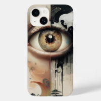 Earthy Human Eye Art iPhone 14 Case