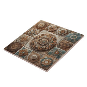 Earthy Intricate Tile Patterns