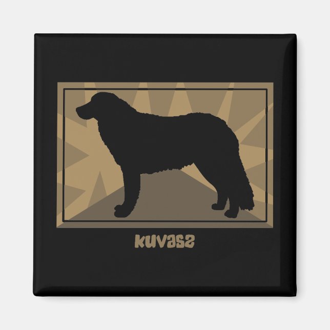 Earthy Kuvasz Magnet (Front)