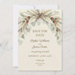 Earthy Lotus Pod Dried Botanical Save The Date