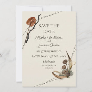 Earthy Lotus Pod Dried Botanical Save The Date