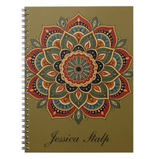 Earthy Mandal Journal/ Notebook