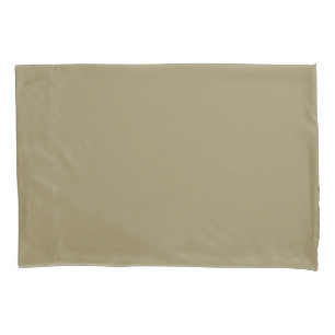 Earthy Natural Brown Solid Colour Pillowcase