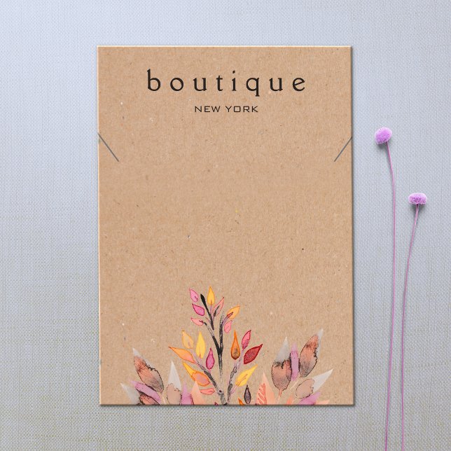 Earthy Necklace Jewellery Display Card (Creator Uploaded)