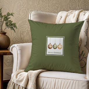 Earthy Neutral Christmas Pillow Gift for Parents