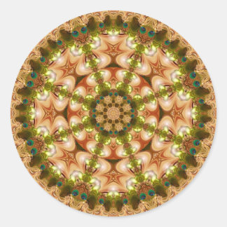Earthy Pastel Geometric Mandala Sticker