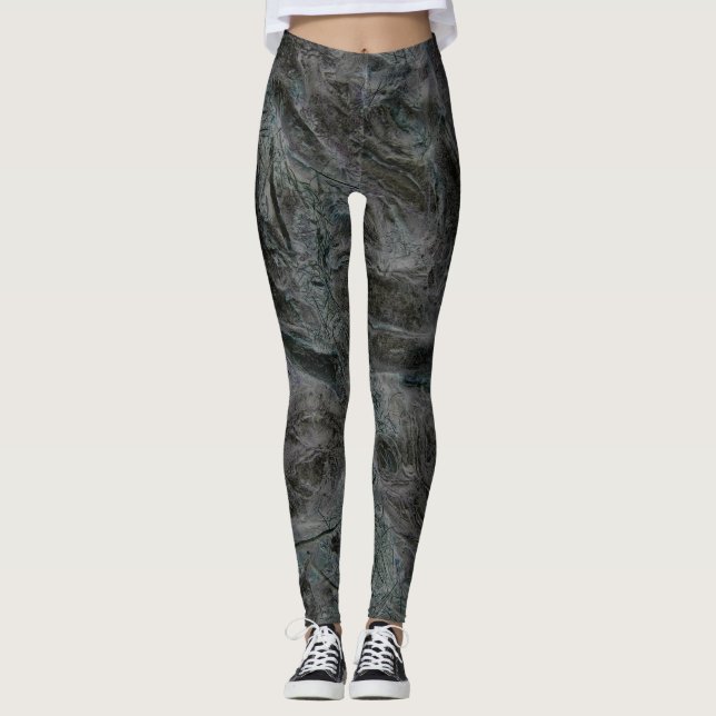 EARTHY PATTERN by Slipperywindow Leggings (Front)