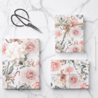 Earthy Pink Floral Botanical Watercolor Pattern