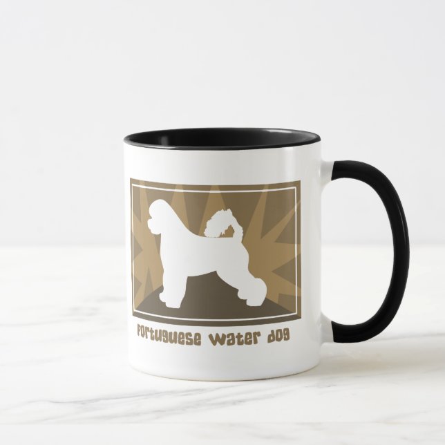 Earthy Portuguese Water Dog Mug (Right)