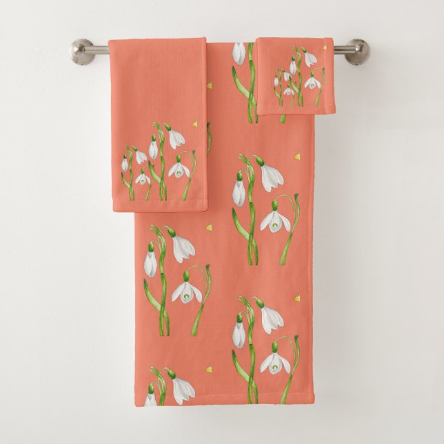 Earthy Spring on a Bathroom Towel Set (S) (Insitu)