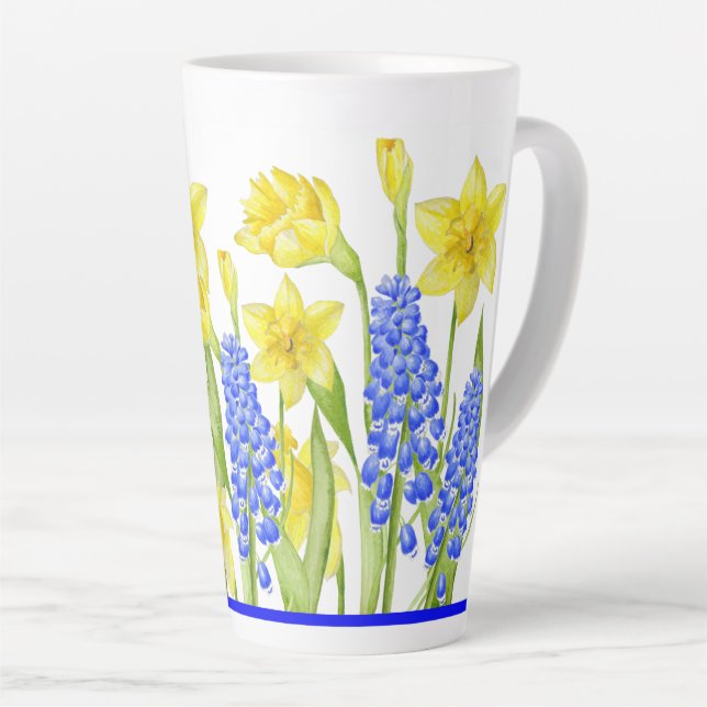 Earthy Spring on a Large Latte Mug (M,D) (Right Angle)