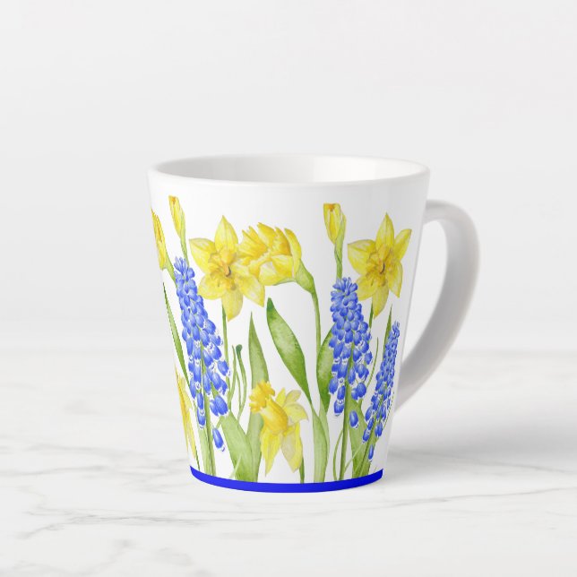 Earthy Spring on a Small Latte Mug (M,D) (Right Angle)