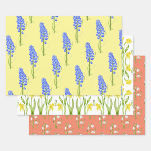 Earthy Spring on Wrapping Paper Sheets (M,D,S)