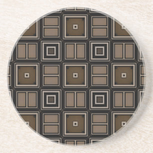 Earthy Taupe Sandstone Coaster by Julie Everhart