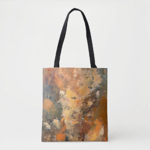 Earthy Terra Cotta Whimsy Pattern Tote Bag