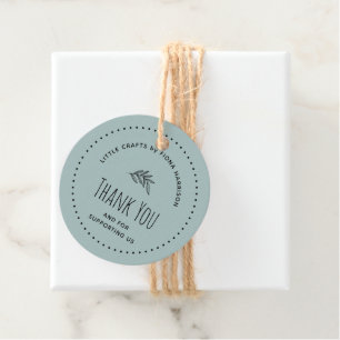 Earthy Thank You For Supporting Us Favour Tags