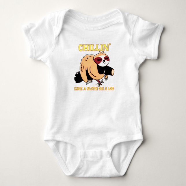 earthy tone baby bodysuit (Front)