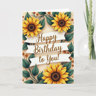 Earthy Tone Birthday Card