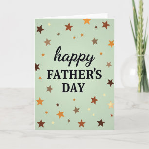 Earthy Tone Fathers Day Card