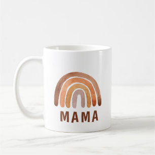 Earthy Tone Watercolor Boho Mama Coffee Mug