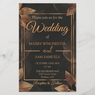 Earthy Tones | Minimalist Wedding Invitation
