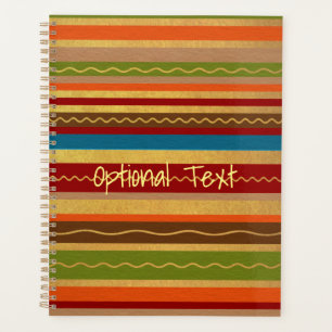 Earthy Tones Stripes Planner