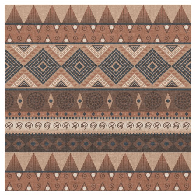 Earthy Tribal Fabric (Close Up)