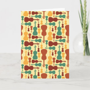 Earthy Violin Greeting Card