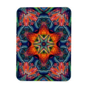 Earthy Warm Energy Kaleidoscope Gradient Magnet