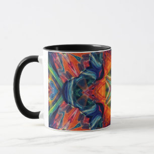 Earthy Warm Energy Kaleidoscope Gradient Mug