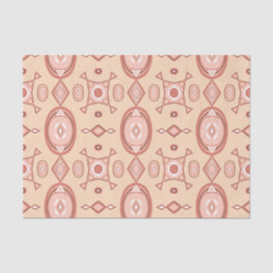 Earthy Warm Geometric Pattern Tissue Paper