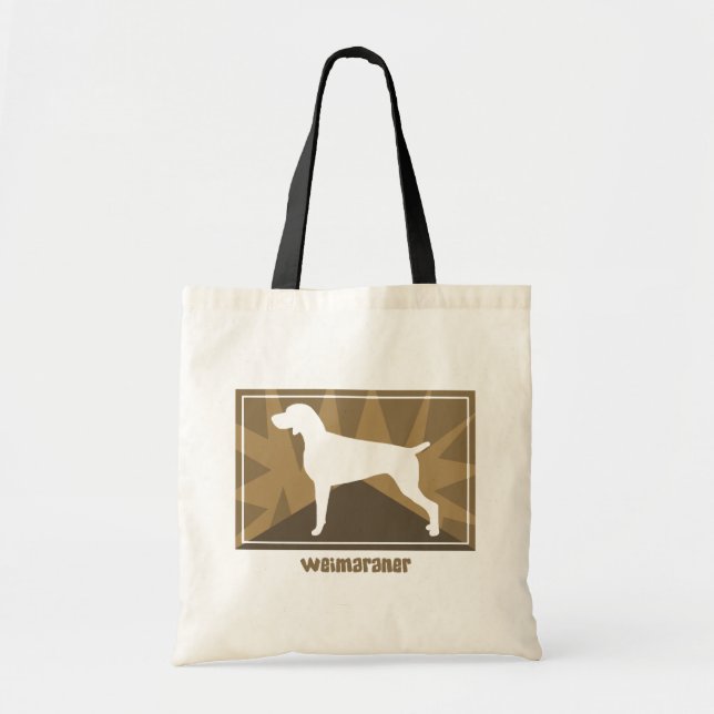 Earthy Weimaraner Tote Bag (Front)