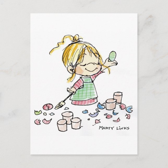 EAS-001 Coloured Eggs Postcard (Front)