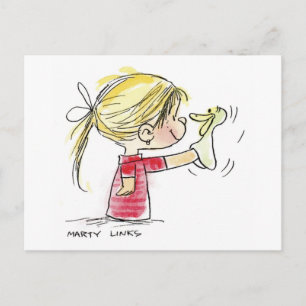 EAS-010 Easter Puppet Holiday Postcard