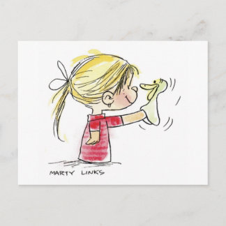 EAS-010 Easter Puppet Holiday Postcard