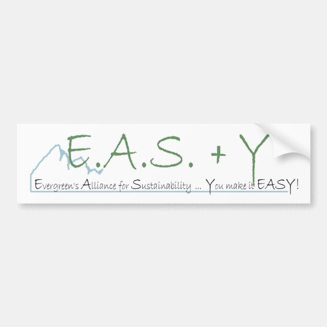 EAS+Y Bumper Sticker (Front)