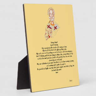  Easel With Canvas  : Saint Nicholas Prayer Plaque