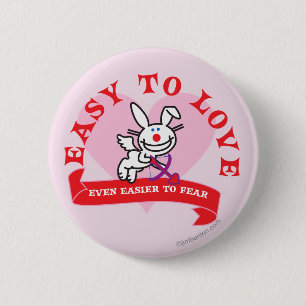 Easier To Fear 6 Cm Round Badge
