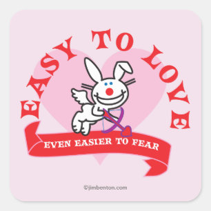 Easier To Fear Square Sticker