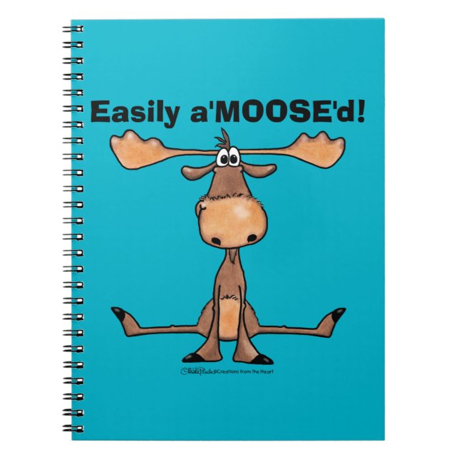 Easily A'Moose"d Notebook (Front)