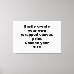 Easily create your canvasprint Remove the big text Canvas Print