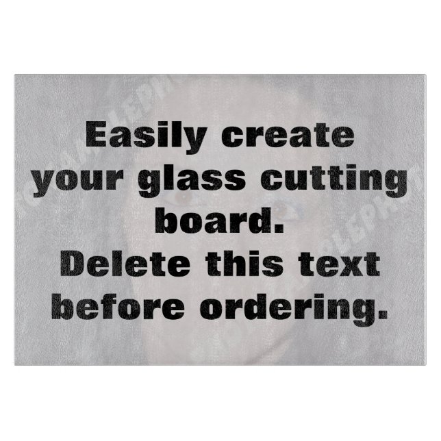 Easily create your own custom glass cutting board (Front)
