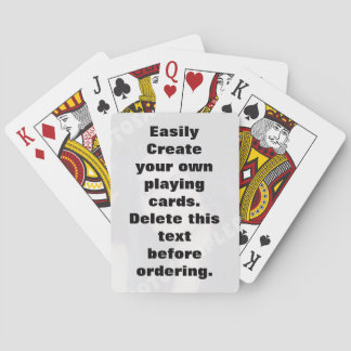 Easily create your own custom playing cards deck