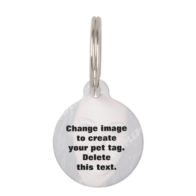 Easily create your own personalised pet tag (Front)