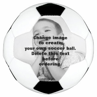 Easily create your own personalised photo football